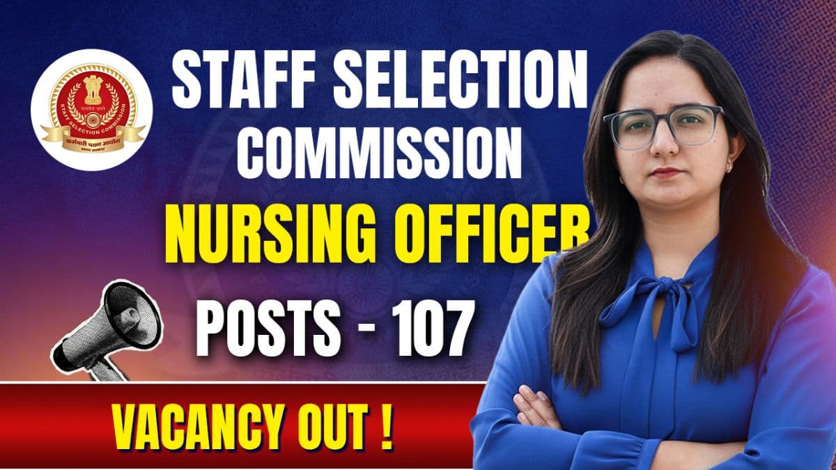 SSC Nursing Officer Vacancy 2026 Notification Out – 107 Posts in CGHS | Apply Online